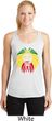 Rasta Lion Head Ladies Moisture Wicking Racerback Tank Top