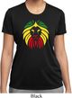 Rasta Lion Head Ladies Moisture Wicking Shirt