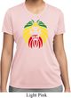 Rasta Lion Head Ladies Moisture Wicking Shirt