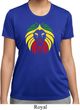 Rasta Lion Head Ladies Moisture Wicking Shirt