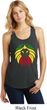 Rasta Lion Head Ladies Racerback Tank Top