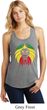 Rasta Lion Head Ladies Racerback Tank Top