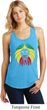 Rasta Lion Head Ladies Racerback Tank Top