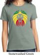 Rasta Lion Head Ladies Shirt
