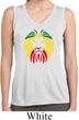 Rasta Lion Head Ladies Sleeveless Moisture Wicking Shirt