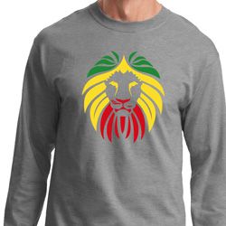 Rasta Lion Head Long Sleeve Shirt