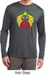 Rasta Lion Head Mens Moisture Wicking Long Sleeve Shirt