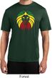 Rasta Lion Head Mens Moisture Wicking Shirt