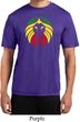 Rasta Lion Head Mens Moisture Wicking Shirt