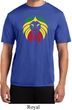 Rasta Lion Head Mens Moisture Wicking Shirt