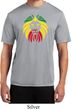 Rasta Lion Head Mens Moisture Wicking Shirt