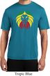 Rasta Lion Head Mens Moisture Wicking Shirt