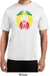 Rasta Lion Head Mens Moisture Wicking Shirt