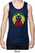 Rasta Lion Head Mens Moisture Wicking Tanktop