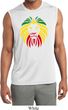 Rasta Lion Head Mens Sleeveless Moisture Wicking Shirt