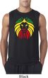 Rasta Lion Head Mens Sleeveless Shirt