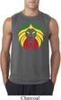 Rasta Lion Head Mens Sleeveless Shirt