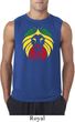 Rasta Lion Head Mens Sleeveless Shirt