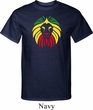 Rasta Lion Head Mens Tall Shirt