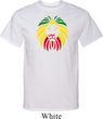 Rasta Lion Head Mens Tall Shirt