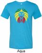 Rasta Lion Head Mens Tri Blend Crewneck Shirt