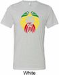 Rasta Lion Head Mens Tri Blend Crewneck Shirt
