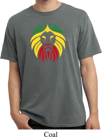 Rasta Lion Head Pigment Dyed Shirt