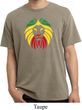 Rasta Lion Head Pigment Dyed Shirt