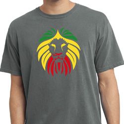 Rasta Lion Head Pigment Dyed Shirt
