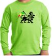Rasta Lion Kids Shirt Long Sleeve Shirt