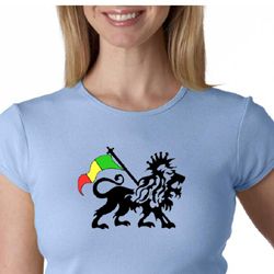 Rasta Lion Ladies Crewneck Shirt Rasta Lion Ladies Crewneck Shirt