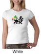 Rasta Lion Ladies Crewneck Shirt
