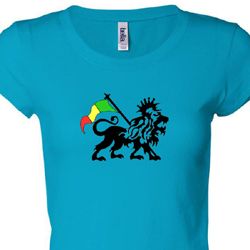 Rasta Lion Ladies Shirt Longer Length Shirt Rasta Lion Ladies Shirt Longer Length Shirt