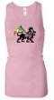 Rasta Lion Ladies Tank Top Longer Length Racerback Tanktop