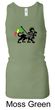 Rasta Lion Ladies Tank Top Longer Length Racerback Tanktop