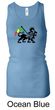Rasta Lion Ladies Tank Top Longer Length Racerback Tanktop