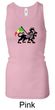 Rasta Lion Ladies Tank Top Longer Length Racerback Tanktop