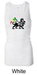 Rasta Lion Ladies Tank Top Longer Length Racerback Tanktop