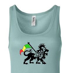 Rasta Lion Ladies Tank Top Longer Length Tanktop Rasta Lion Ladies Tank Top Longer Length Tanktop