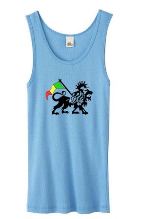 Rasta Lion Ladies Tank Top Organic Tanktop