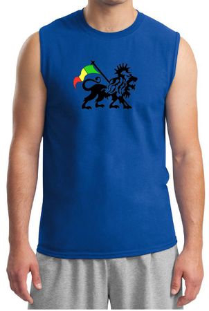 Rasta Lion Muscle Shirt