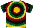 Mens Rasta Sun Tie Dye Tee Shirt - Clearance