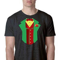 Rasta Vest Tuxedo Burnout Shirt