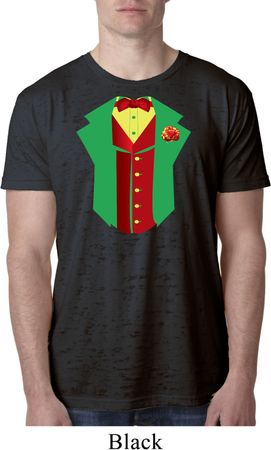 Rasta Vest Tuxedo Burnout Shirt