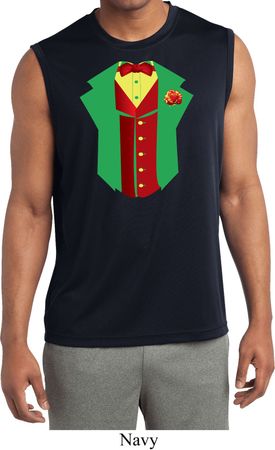 Rasta Vest Tuxedo Moisture Wicking Sleeveless Shirt
