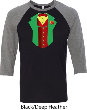 Rasta Vest Tuxedo Raglan Shirt