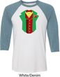 Rasta Vest Tuxedo Raglan Shirt