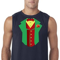 Rasta Vest Tuxedo Sleeveless Shirt