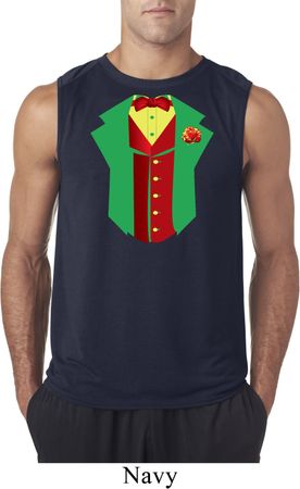 Rasta Vest Tuxedo Sleeveless Shirt