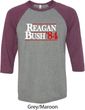 Reagan Bush 1984 Mens Raglan Shirt